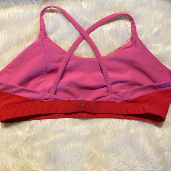 Soul Cycle Red & Pink Sport Bra - Picture 10 of 11